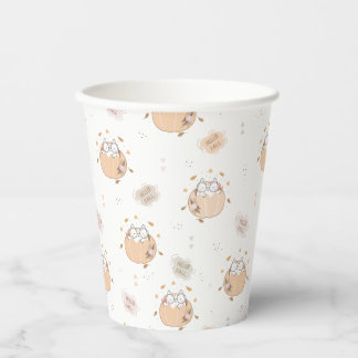 Pastel Autumn Cute Cats Paper Cups
