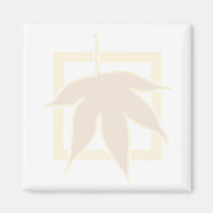 Pastel Autumn Maple Leaf Magnet