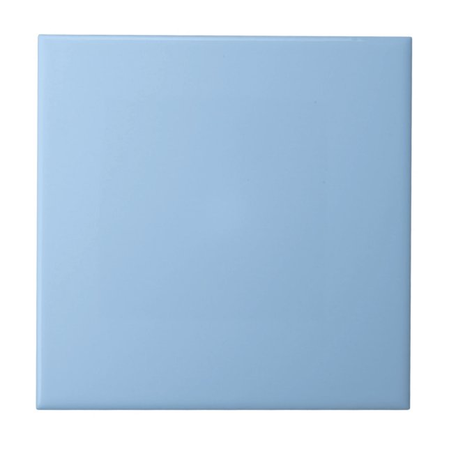 Pastel Baby Blue Solid Colour Tile (Front)