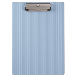 Pastel Baby Blue Vertical Stripes Clipboard