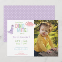 Pastel Baby Dinosaur Kids Photo Birthday Party
