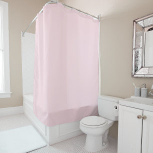 Pastel Baby Light Pink Solid Colour Minimalist Shower Curtain