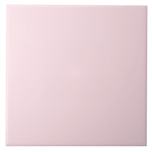 Pastel Baby Light Pink Solid Colour Minimalist   Tile (Front)