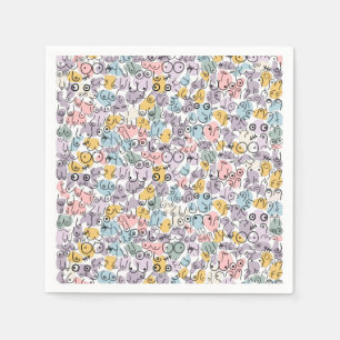 pastel baby shower napkin
