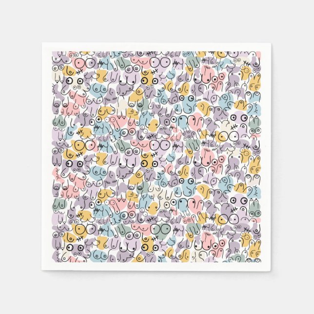 pastel baby shower napkin (Front)