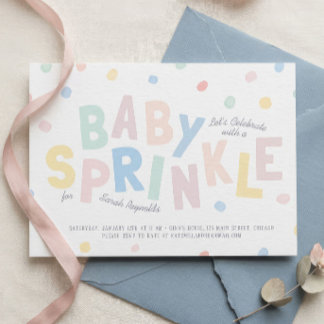 Pastel Baby Sprinkle Invitation | Confetti