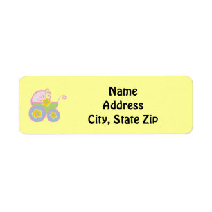 Pastel Baby Stroller