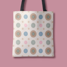 Pastel Babylonian Inspired Floral Pattern