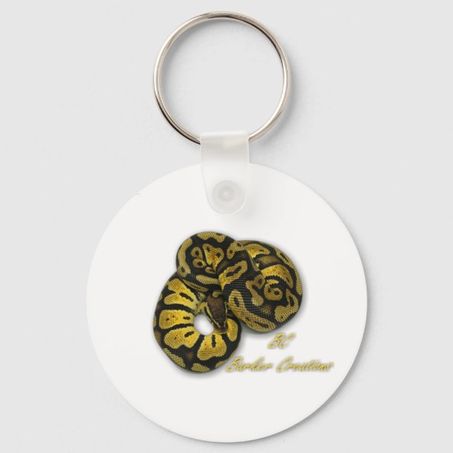 Pastel Ball Python Key Ring (Front)
