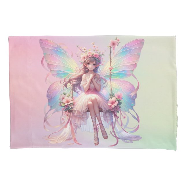 Pastel Ballerina Fairy Princess Girls  Pillowcase (Front)