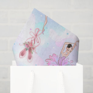 Pastel Ballet Dancers Tissue Paper