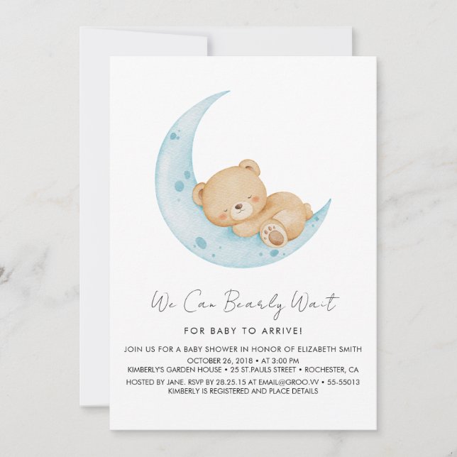 Pastel Balloon Baby Shower Invitation (Front)
