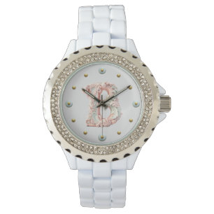 Pastel Baroque Letter B Watch