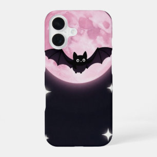 Pastel Bat Pink Moon Phone Case