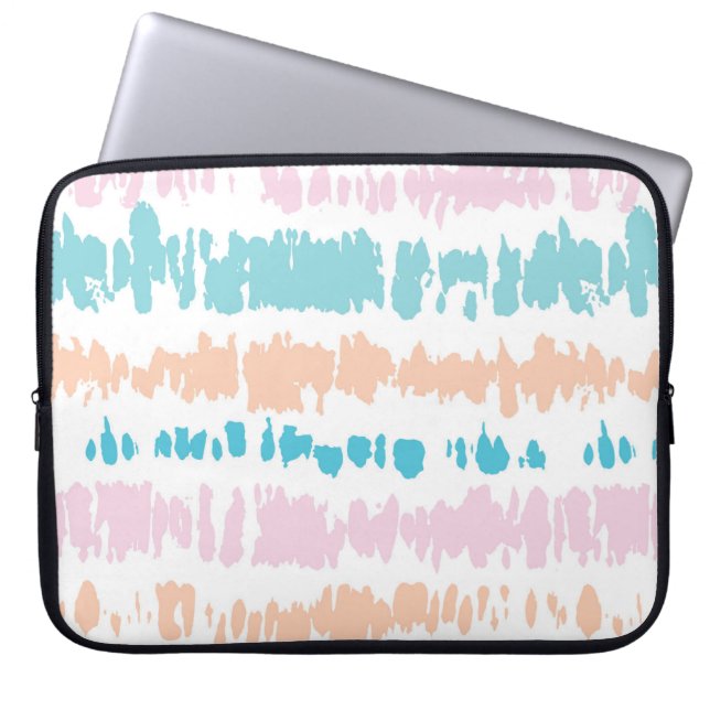 Pastel Batik Pattern Laptop Sleeve (Front)