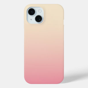 Pastel Beige Pink Colour Blend Smooth Gradient iPhone 15 Case