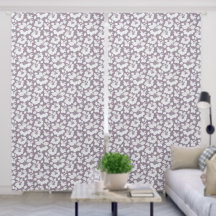 Pastel Berry Shadow Curtains