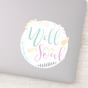 Pastel Bible Quote It is well with my soul