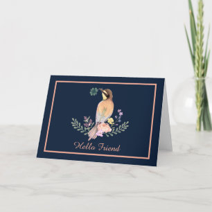 Pastel bird  card