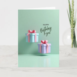 Pastel Birthday Gift Card
