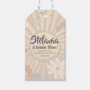 Pastel Birthday Girl Pink Thank You Gift Tags