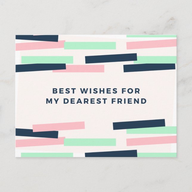 Pastel Birthday Postcard (Front)