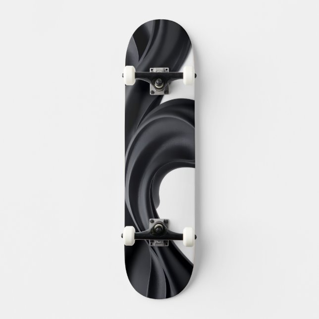 Pastel black colour skateboard (Front)
