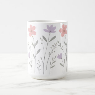 Pastel Bloom Floral Clipboards Teen Girls Coffee Mug