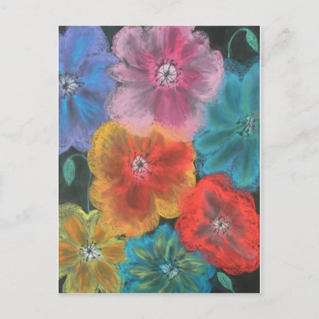 pastel blooms postcard (Front)