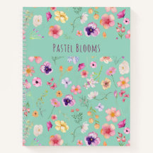 Pastel Blooms Spiral Notebook