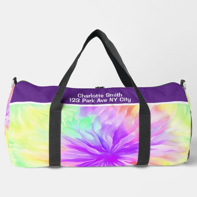 Pastel Blossom Tie Dye Getaway Bag (Front)