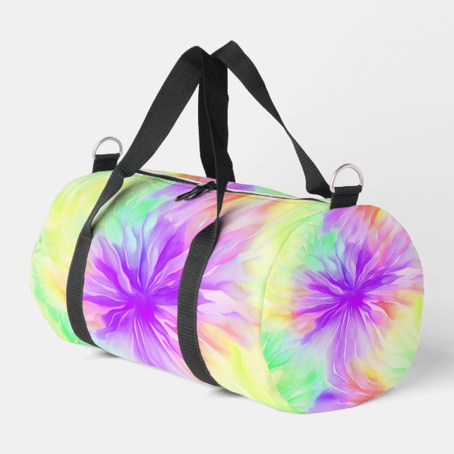 Pastel Blossom Tie Dye Getaway Bag (Left Corner)
