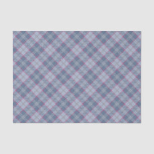 Pastel Blue and Pink Tartan Tissue Paper