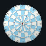 Pastel Blue And White Dartboard<br><div class="desc">Pastel Blue And White Dart Board</div>