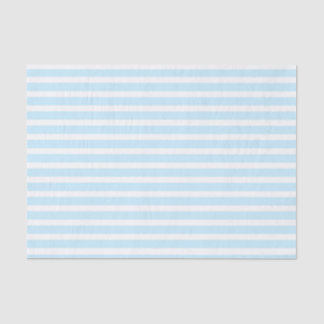 Pastel Blue and White Stripes Tissue Paper