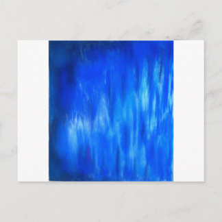 Pastel Blue Blaze (abstract expressionism) Postcard