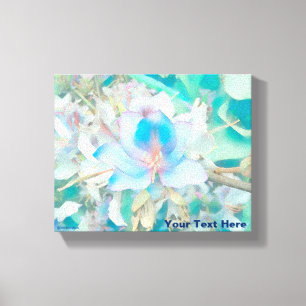 Pastel Blue Blossom Canvas Print