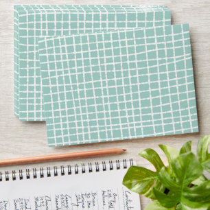 Pastel Blue Check Pattern Soft and Unique  Envelope