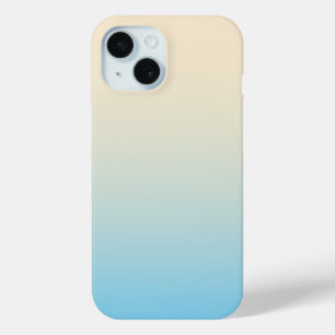 Pastel Blue Colour Blend Smooth Gradient Trendy iPhone 15 Case