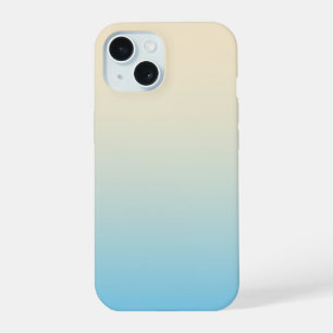 Pastel Blue Colour Blend Smooth Gradient Trendy iPhone 15 Case
