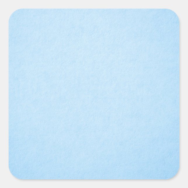 Pastel Blue Colour Square Sticker (Front)