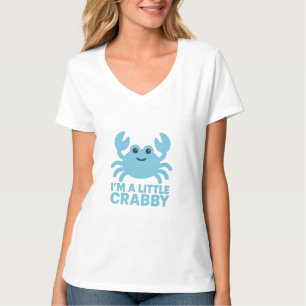Pastel Blue Crab – Gentle “I’m a Little Crabby” T-Shirt