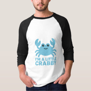 Pastel Blue Crab – Gentle “I’m a Little Crabby” T-Shirt