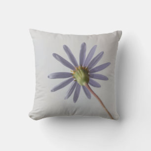 Pastel Blue Daisy Flower Cushion Throw Pillow
