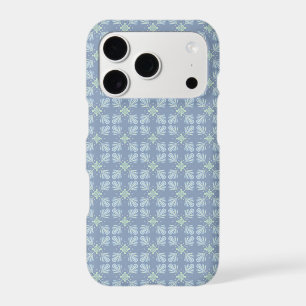 Pastel blue floral abstract repeat