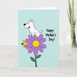 Pastel Blue Flower Card
