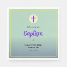 Pastel Blue Green Purple Spring Baptism