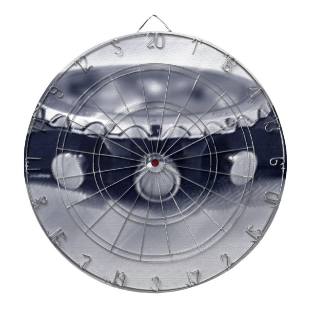 pastel blue hour dartboard (Front)