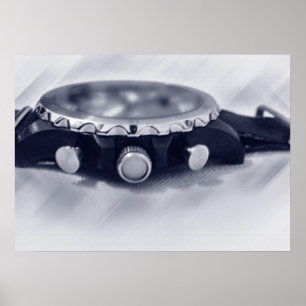 pastel blue hour poster