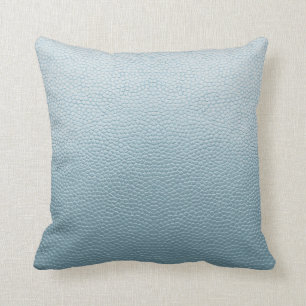 Pastel Blue Leather Cushion